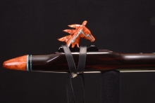 Macassar Ebony Native American Flute, Minor, Low F-4, #G7L